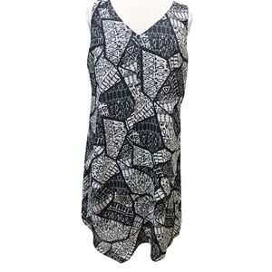 GNW Sleeveless Shift Dress Geometric Print Women's Size 12